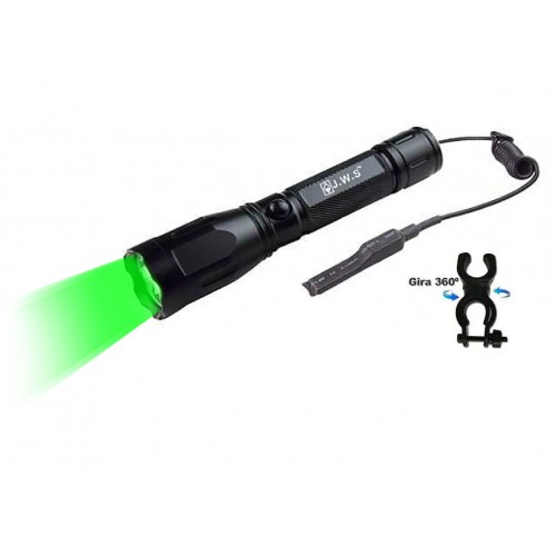 Lanterna  Alta Intensidade WS-355Q Foco Verde c/ Acionador remoto