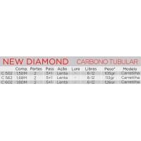 Vara p/ Car. New Diamond 1,68Mt